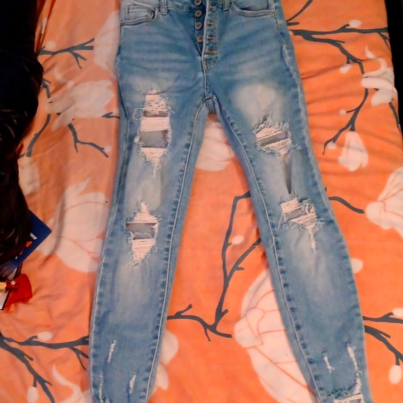 Wax Jean Denim - Distressed skinny jeans